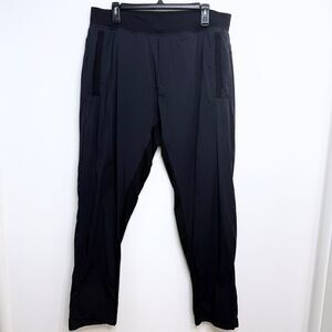 Lululemon E40416 Mens Jogger Black Drawstring Waist & Hem Stretch Pockets XL